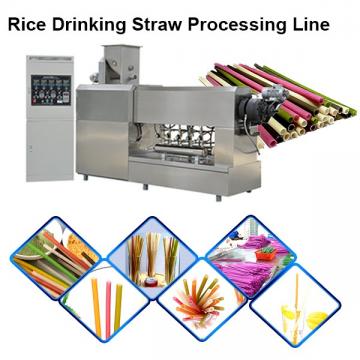 Industrial Biodegradable Edible Ecoware Rice Tapioca Drinking Straw Maker Making Machine