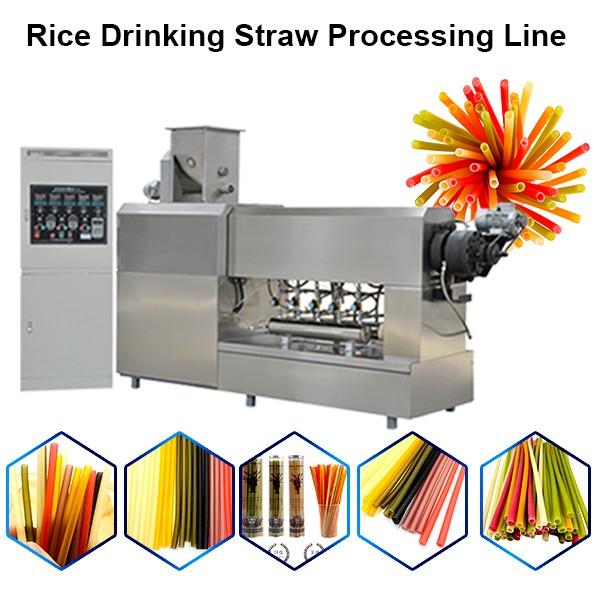 Automatic multi-blade cutting system biodegradable rice straw drinking rice spoon rice paper making machine #1 image