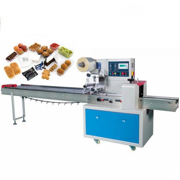 Biscuit/ Wafer/ Cookie/ Sliced Bread/ Chocolate Bar/ Moon Cake/ Bun/ Snack/ Small Food Automatic Multi-Function Pillow Packing Packaging Wrapping Machine #1 image